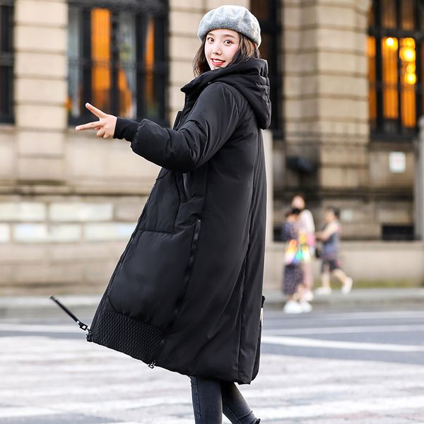 2019 new hooded parkas coat women's fashion casual cotton winter warm lady long style hooded ladies jacket female outerwear, Black
2019 new hooded parkas coat women's fashion casual cotton winter warm lady long style hooded ladies jacket female outerwear, Black