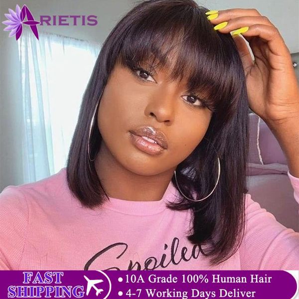 short human hair wigs human hair short wig bob wig wigs with bangs brazilian remy for black women, Black;brown
short human hair wigs human hair short wig bob wig wigs with bangs brazilian remy for black women, Black;brown