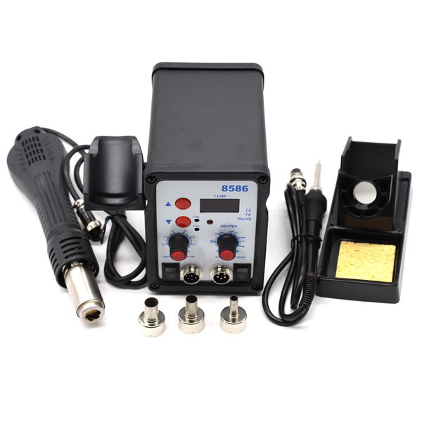 yarboly 8586 soldering station 2 in 1 bga rework smd air heat gun eletric soldering iron kit 220v 580w
yarboly 8586 soldering station 2 in 1 bga rework smd air heat gun eletric soldering iron kit 220v 580w