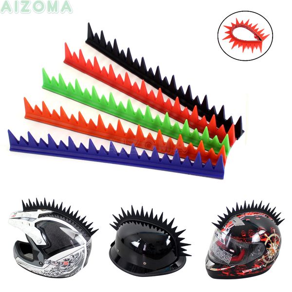 stick on motorcycle helmet rubber mohawks spike strip capacete decoration cool stickers blade warhawk black/blue/red/orange
stick on motorcycle helmet rubber mohawks spike strip capacete decoration cool stickers blade warhawk black/blue/red/orange