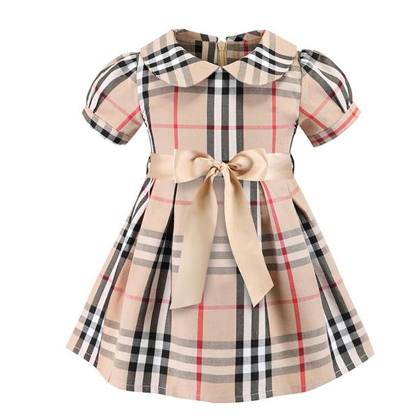 summer girl plaid dress short sleeved cotton skin friendly breathable princess dress british style male child dress cute sweet girl dresses, Red;yellow
summer girl plaid dress short sleeved cotton skin friendly breathable princess dress british style male child dress cute sweet girl dresses, Red;yellow