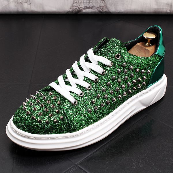 new men casual shoes leather shoes fashion rivet sneakers men spring autumn fashion stage sequins hip hop, Black
new men casual shoes leather shoes fashion rivet sneakers men spring autumn fashion stage sequins hip hop, Black