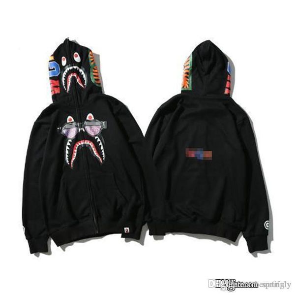 2017 new japan bap a bathing a ape men's shark head jacket sweats hoodie bap sunglasses shark logo sweater coat, Black
2017 new japan bap a bathing a ape men's shark head jacket sweats hoodie bap sunglasses shark logo sweater coat, Black