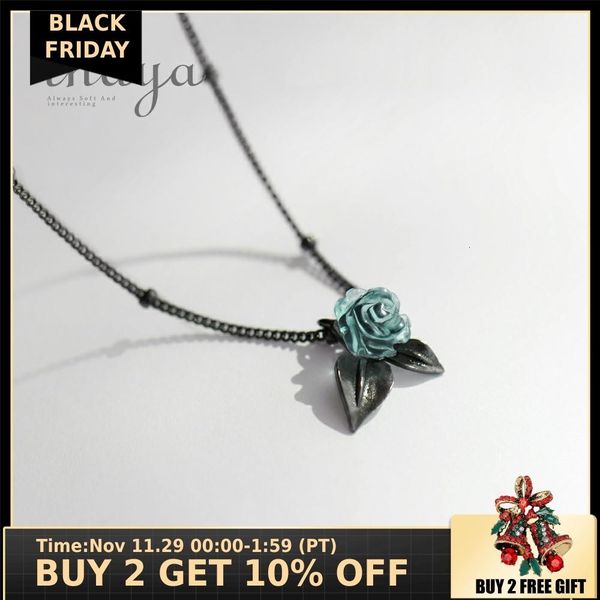 thaya genuine s925 silver blue rose flower crystal pendant necklace plant jewelry ladies for necklace women punk style cj191128, Golden
thaya genuine s925 silver blue rose flower crystal pendant necklace plant jewelry ladies for necklace women punk style cj191128, Golden