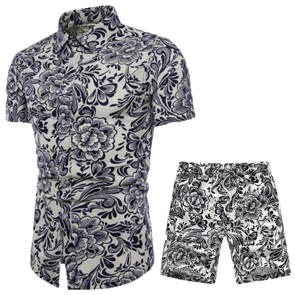 summer new comfortable fashion short sleeve and short pants printing men's suit, Gray
summer new comfortable fashion short sleeve and short pants printing men's suit, Gray