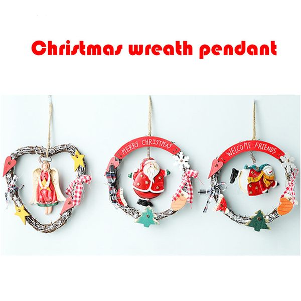 christmas decorations for home wreath decoration rattan circle pendant wooden angel old snowman ornament christmas clip #3o7
christmas decorations for home wreath decoration rattan circle pendant wooden angel old snowman ornament christmas clip #3o7