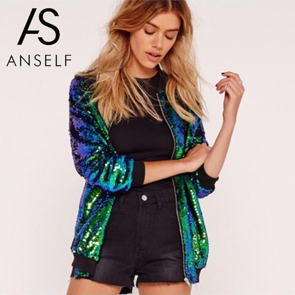 2019 spring autumn women sequin coat green bomber jacket long sleeve zipper streetwear tunic loose casual basic lady outwear xxl, Black;brown
2019 spring autumn women sequin coat green bomber jacket long sleeve zipper streetwear tunic loose casual basic lady outwear xxl, Black;brown
