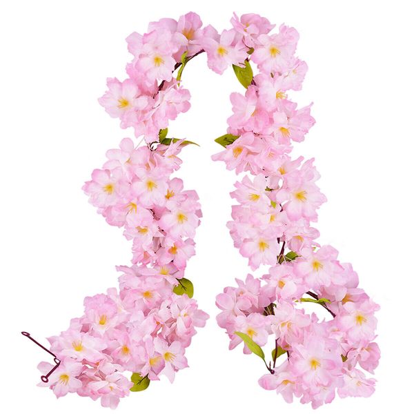 2pcs / серия искусственного cherry blossom garland висячей vine шелковый garland свадьба декор для outdoor / indoor украшения подарков
2pcs / серия искусственного cherry blossom garland висячей vine шелковый garland свадьба декор для outdoor / indoor украшения подарков