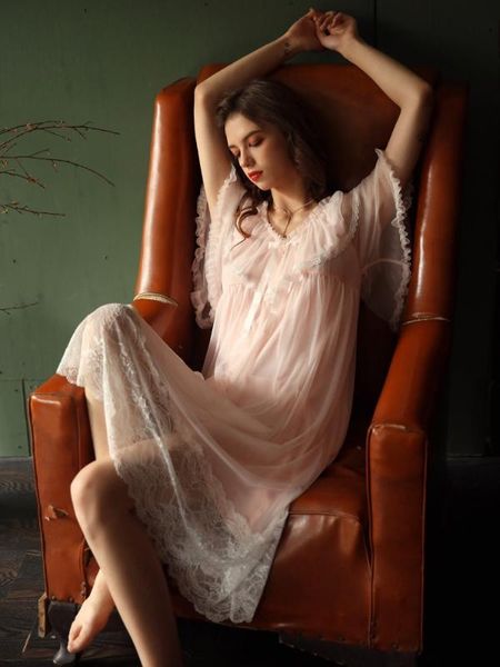 female summer sweet style with chest pad sleep dress short sleeve lace stitching mesh gauze summer modal nightdress, Black;red
female summer sweet style with chest pad sleep dress short sleeve lace stitching mesh gauze summer modal nightdress, Black;red