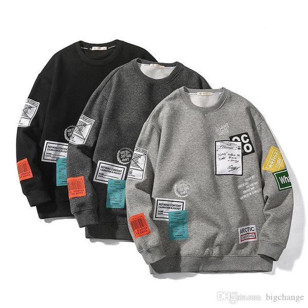sweater mens europe and america hip hop round neck mens t-shirt personality letters loose long-sleeved hoodie shirt, Black
sweater mens europe and america hip hop round neck mens t-shirt personality letters loose long-sleeved hoodie shirt, Black