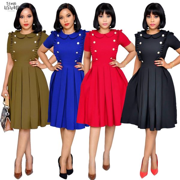 wy6540 european and american fashion lotus collar pleated ol wind short sleeved dress pleated dress 4 color s 2xl size, Black;gray
wy6540 european and american fashion lotus collar pleated ol wind short sleeved dress pleated dress 4 color s 2xl size, Black;gray