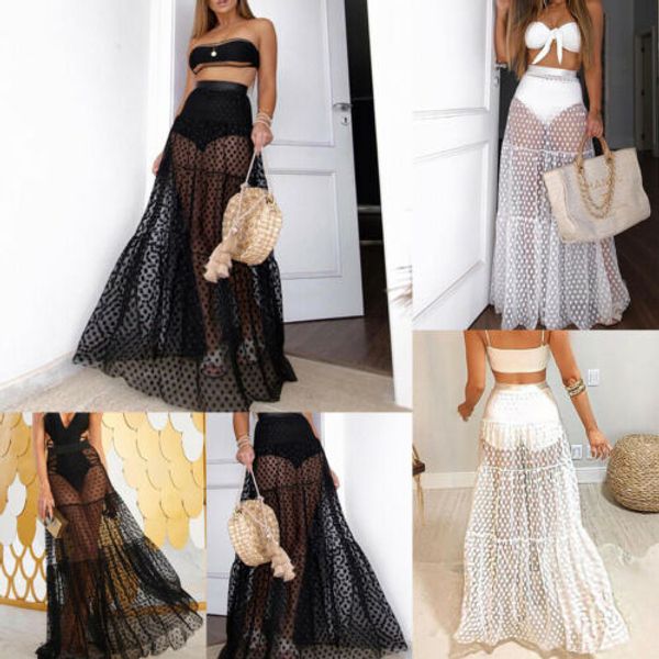 2019 fashion lady skirt women tulle tutu long polka dot skirts wedding party evening summer lady mesh maxi skirt, Black
2019 fashion lady skirt women tulle tutu long polka dot skirts wedding party evening summer lady mesh maxi skirt, Black