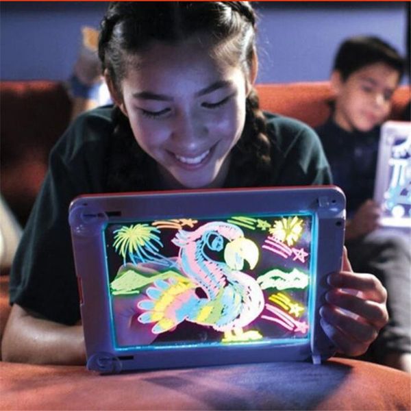 3d magic drawing pad 8 light effects puzzle board 3d sketchpad tablet creative kids pen gift leds lights glow art drawing toys
3d magic drawing pad 8 light effects puzzle board 3d sketchpad tablet creative kids pen gift leds lights glow art drawing toys