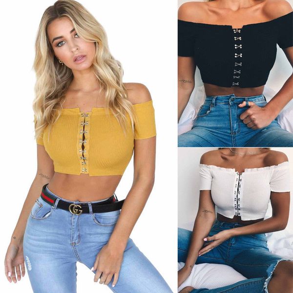 fashion women short sleeve off shoulder crop blouse shirts summer lady short blouses, White
fashion women short sleeve off shoulder crop blouse shirts summer lady short blouses, White