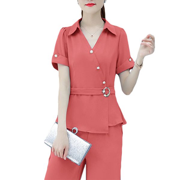 summer new fashion casual wide leg pants suit women chiffon short-sleeve tooling two-piece sets womens sportswear sets tide f553, White
summer new fashion casual wide leg pants suit women chiffon short-sleeve tooling two-piece sets womens sportswear sets tide f553, White