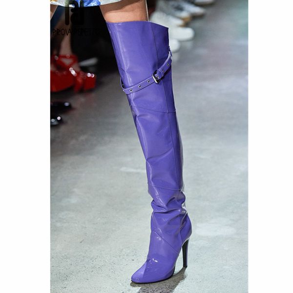prova perfetto pointed toe high heel real leather botas feminina winter women over the knee boots platform buckle bottes femme, Black
prova perfetto pointed toe high heel real leather botas feminina winter women over the knee boots platform buckle bottes femme, Black