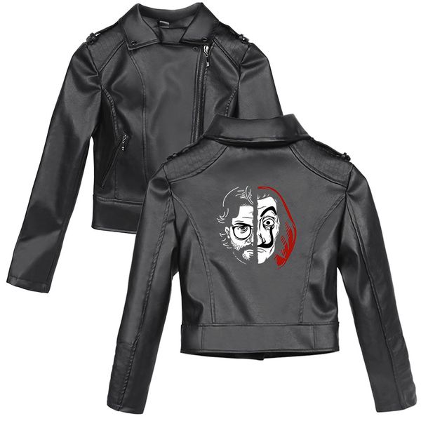 money heist 2019 new autumn pu leather jacket cool zipper popular streetwear long sleeve women girls, Black
money heist 2019 new autumn pu leather jacket cool zipper popular streetwear long sleeve women girls, Black