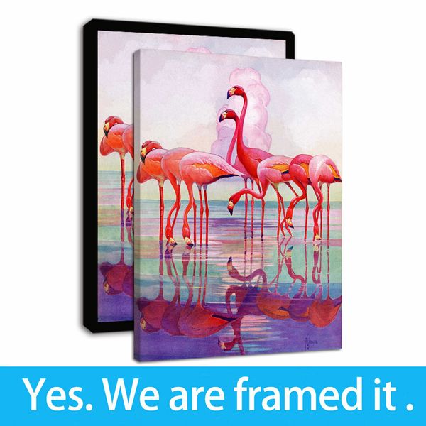 watercolor flamingo framed painting wall art picture print on canvas home wall decor - ready to hang
watercolor flamingo framed painting wall art picture print on canvas home wall decor - ready to hang