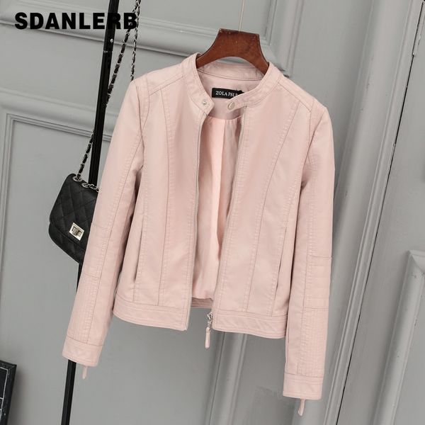women's short leather jacket outwear coat girls ladies locomotive pu leather jacket stand collar coats spring autumn, Black
women's short leather jacket outwear coat girls ladies locomotive pu leather jacket stand collar coats spring autumn, Black
