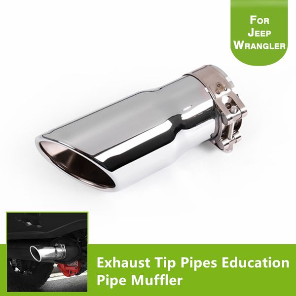 round 304 stainless steel exhaust tip pipes education pipe muffler for 2007-2017 wrangler jk unlimited exterior accessories
round 304 stainless steel exhaust tip pipes education pipe muffler for 2007-2017 wrangler jk unlimited exterior accessories