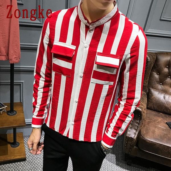 zongke 2020 весна новая рубашка с длинным рукавом мужчины slim fit хлопок полосатый повседневные рубашки мужская одежда модный бренд плюс ра, White;black
zongke 2020 весна новая рубашка с длинным рукавом мужчины slim fit хлопок полосатый повседневные рубашки мужская одежда модный бренд плюс ра, White;black