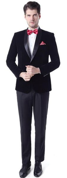 2020 handsome black velvet tuxedos slim fit mens wedding suits groom wear two pieces custom made formal suit(jacket+pants, White;black
2020 handsome black velvet tuxedos slim fit mens wedding suits groom wear two pieces custom made formal suit(jacket+pants, White;black