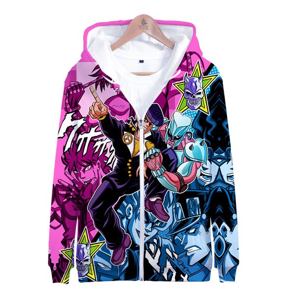 jojo the new 3d zipper hoodies sweatshirts 2019 cartoon hip-hop streetwear, Black
jojo the new 3d zipper hoodies sweatshirts 2019 cartoon hip-hop streetwear, Black
