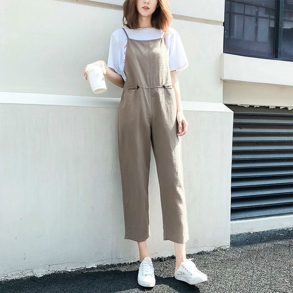 2019 summer women casual sleeveless jumpsuits fashion ladies cotton linen bodysuit ankle-length pants harem trousers, Black;white
2019 summer women casual sleeveless jumpsuits fashion ladies cotton linen bodysuit ankle-length pants harem trousers, Black;white