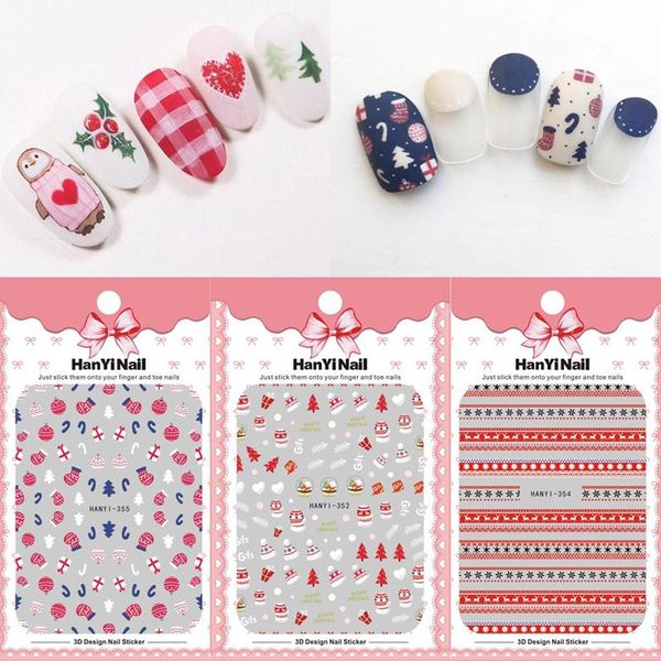 1 sheet christmas 3d nail art stickers snowflake nail sticker adhesive decals xmas gift snowman stickers decoration, Black
1 sheet christmas 3d nail art stickers snowflake nail sticker adhesive decals xmas gift snowman stickers decoration, Black