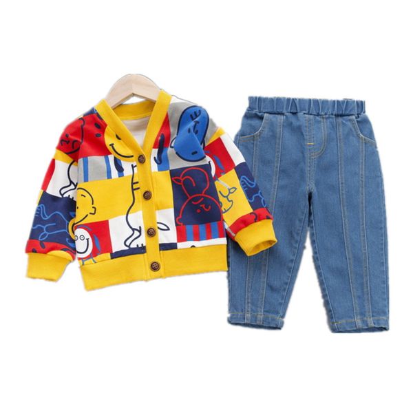 new spring autumn children casual clothes baby boys girls cartoon patchwork jacket jeans pants 2pcs/sets kids infant sportswear, White
new spring autumn children casual clothes baby boys girls cartoon patchwork jacket jeans pants 2pcs/sets kids infant sportswear, White