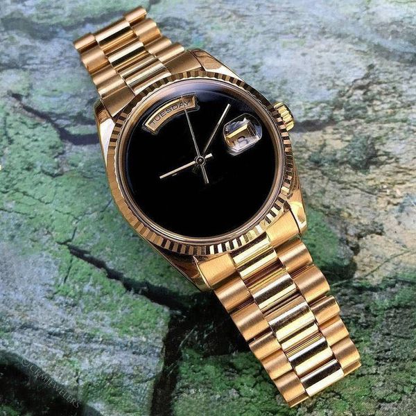 2019 new selling men's and women's gold double calendar watch automatic movement stainless steel mechanical watch, Slivery;brown
2019 new selling men's and women's gold double calendar watch automatic movement stainless steel mechanical watch, Slivery;brown
