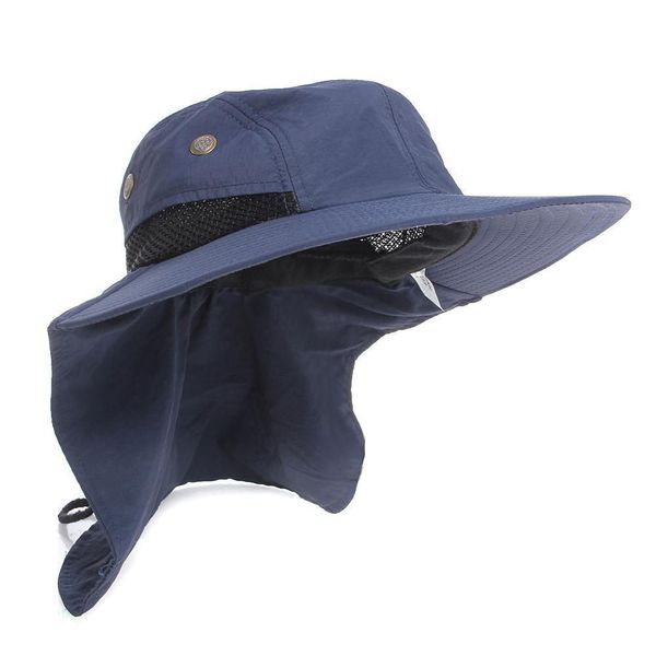 casual neck flap boonie hat fishing hiking safari outdoor 4 colors sun brim bucket bush cap, Blue;gray
casual neck flap boonie hat fishing hiking safari outdoor 4 colors sun brim bucket bush cap, Blue;gray