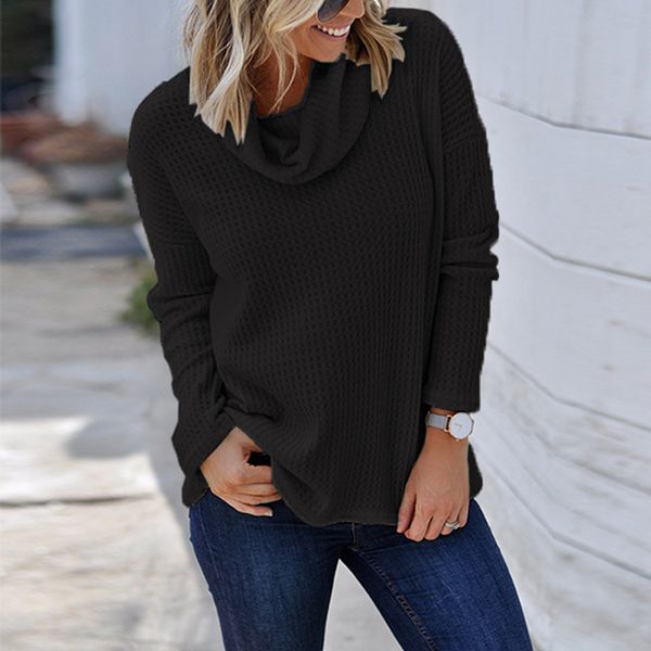 women retro turtleneck knitted long pullovers autumn winter casual loose solid sweaters thick knitting jumper pull, Black;blue
women retro turtleneck knitted long pullovers autumn winter casual loose solid sweaters thick knitting jumper pull, Black;blue