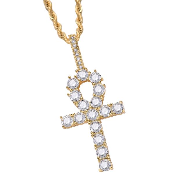 necklace with key cross pendant shiny zircon crystal jewel accessory for women men, Silver
necklace with key cross pendant shiny zircon crystal jewel accessory for women men, Silver