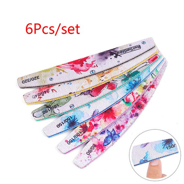6pcs/lot sandpaper nail file 80/100/150/180/240 sanding buffer block double sided flower nail files for gel polish manicure tool
6pcs/lot sandpaper nail file 80/100/150/180/240 sanding buffer block double sided flower nail files for gel polish manicure tool