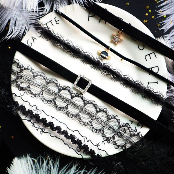 gothic black lace choker necklace for women fashion vintage velvet chocker necklaces collares 2019 new jewelry gifts fs13, Golden;silver
gothic black lace choker necklace for women fashion vintage velvet chocker necklaces collares 2019 new jewelry gifts fs13, Golden;silver