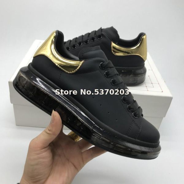 2019-20 olome-mc men women flat shoes air cushion shoes casual sneakers genuine leather gold tail mix-color lace up size 36-45, Black
2019-20 olome-mc men women flat shoes air cushion shoes casual sneakers genuine leather gold tail mix-color lace up size 36-45, Black