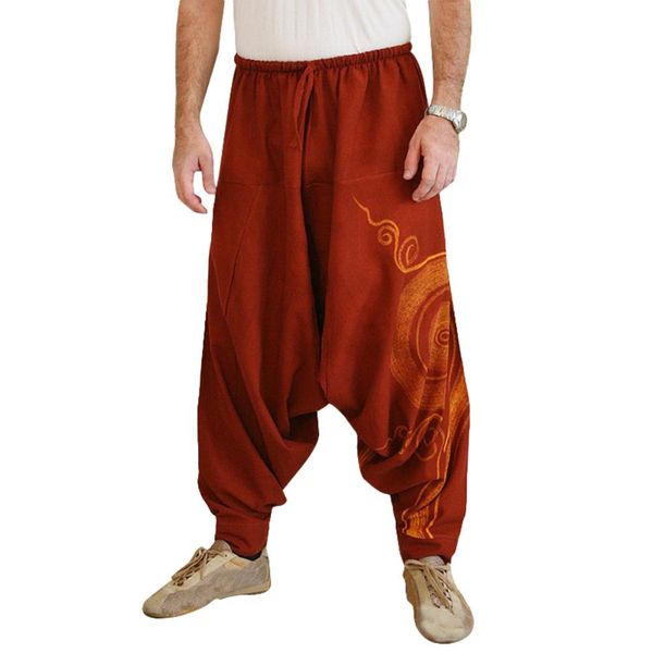 men casual harem pants summer yoga baggy aladdin hippie spiral print trousers hip hop, Black
men casual harem pants summer yoga baggy aladdin hippie spiral print trousers hip hop, Black