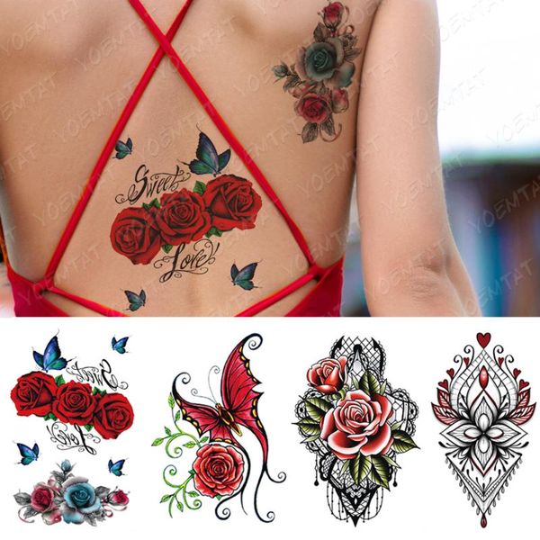 waterproof temporary tattoo sticker butterfly gun rose lace flower flash tattoos lotus body art arm fake tatoo women men
waterproof temporary tattoo sticker butterfly gun rose lace flower flash tattoos lotus body art arm fake tatoo women men