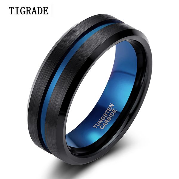 tigrade 8mm black tungsten carbide ring thin blue line wedding band vintage men jewelry anime anel masculino aneis alliance j190626, Slivery;golden
tigrade 8mm black tungsten carbide ring thin blue line wedding band vintage men jewelry anime anel masculino aneis alliance j190626, Slivery;golden