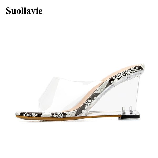 2020 pvc leopard platform wedge sandals slippers woman summer sandals women clear transparent ultra high heels shoes, Black
2020 pvc leopard platform wedge sandals slippers woman summer sandals women clear transparent ultra high heels shoes, Black