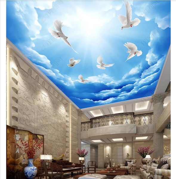 3d p custom ceiling mural wallpaper interior decoration blue sky white dove flying living room bedroom ceiling zenith mural wallpaper
3d p custom ceiling mural wallpaper interior decoration blue sky white dove flying living room bedroom ceiling zenith mural wallpaper