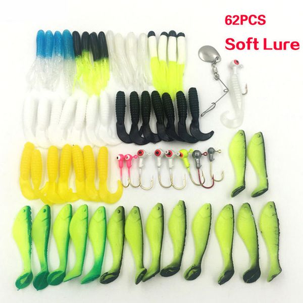 lifelike fishing lure lead head jig head hooks grub worm soft bass baits shads silicone fishing tackle set for fisher
lifelike fishing lure lead head jig head hooks grub worm soft bass baits shads silicone fishing tackle set for fisher