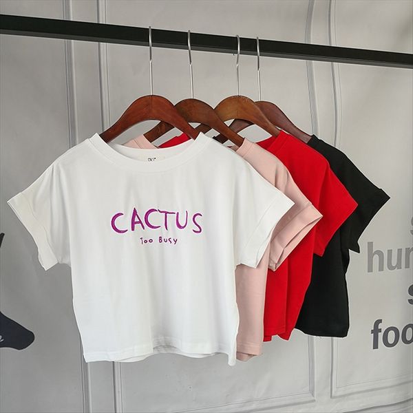 2020 letter printed short-sleeved versatile casual t-shirt loose women's round collar t-shirt fashion, White
2020 letter printed short-sleeved versatile casual t-shirt loose women's round collar t-shirt fashion, White