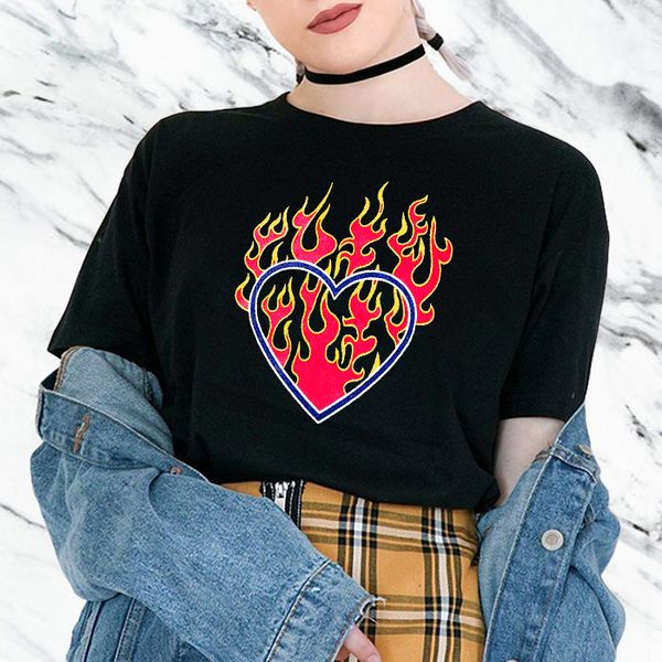 flame punk print letter short sleeve black large size casual hip hop loose gothic vintage female new harajuku ins t-shirt, White
flame punk print letter short sleeve black large size casual hip hop loose gothic vintage female new harajuku ins t-shirt, White