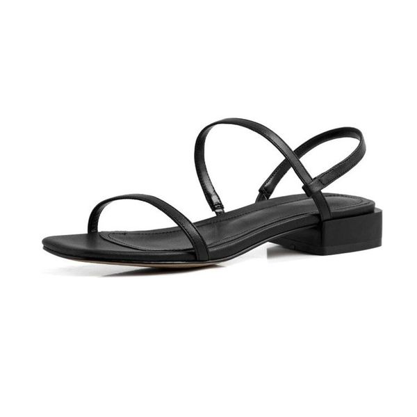 square heels sandals for women genuine leather open-toe shoes casual concise new summer sandals, Black
square heels sandals for women genuine leather open-toe shoes casual concise new summer sandals, Black