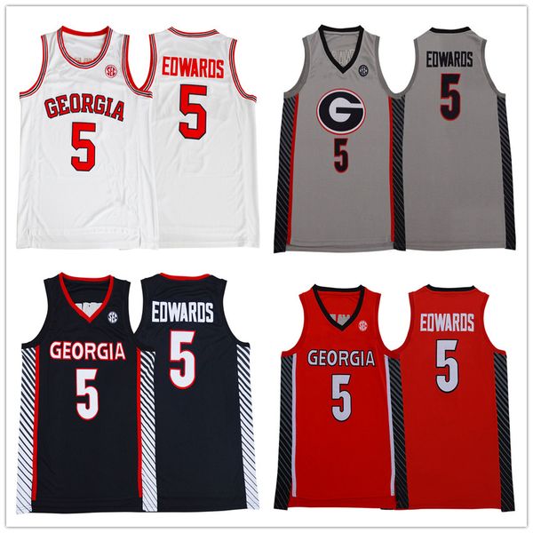 ncaa men's 5 anthony edwards jersey georgia bulldogs basketball jerseys college red white black gray stitched brand logos
ncaa men's 5 anthony edwards jersey georgia bulldogs basketball jerseys college red white black gray stitched brand logos