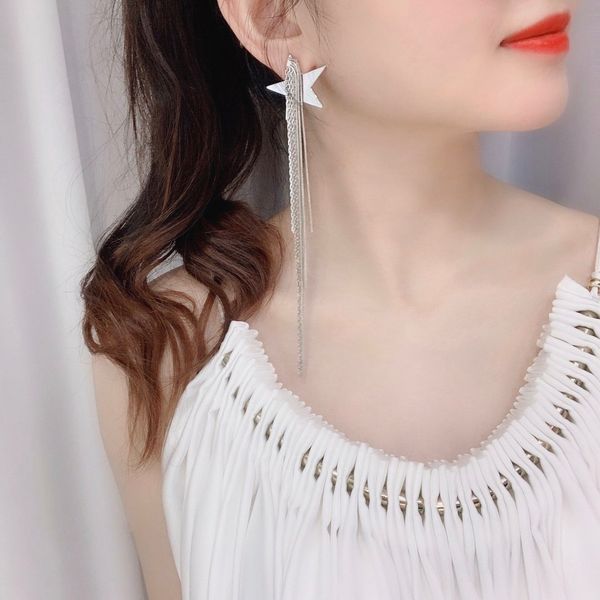 women earringsstar tassel earrings wild personality pearl vintage earrings female 2020 new design as a gift, Silver
women earringsstar tassel earrings wild personality pearl vintage earrings female 2020 new design as a gift, Silver