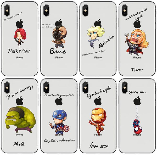for iphone 11 pro xs max xr cartoon avengers cute phone case 6 7 8 x plus transparent luxury soft cell phone cases
for iphone 11 pro xs max xr cartoon avengers cute phone case 6 7 8 x plus transparent luxury soft cell phone cases