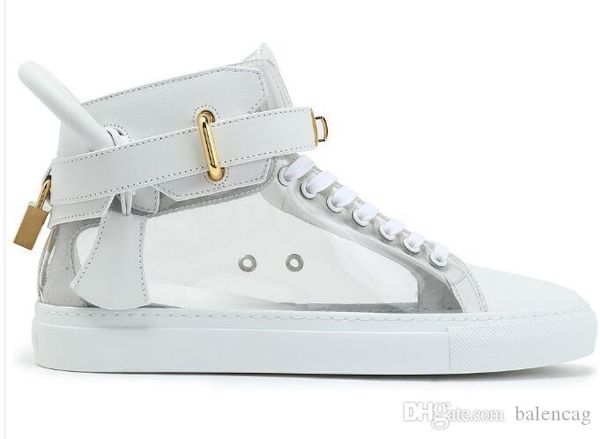 2018 men women shoes busce women 100mm cowhide genuine leather bus brand sneakers sliver patent leather with lock shoes, Black
2018 men women shoes busce women 100mm cowhide genuine leather bus brand sneakers sliver patent leather with lock shoes, Black